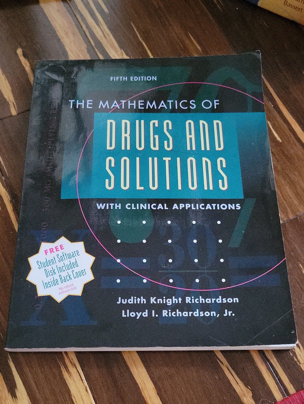 Math of Drugs and Solutions Textbook